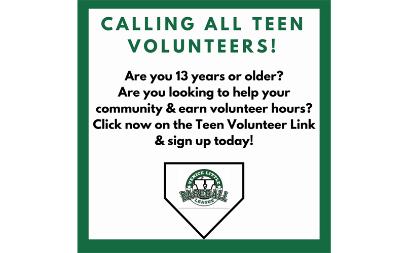 Teen Volunteers Wanted