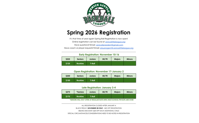 2026 Spring Registration